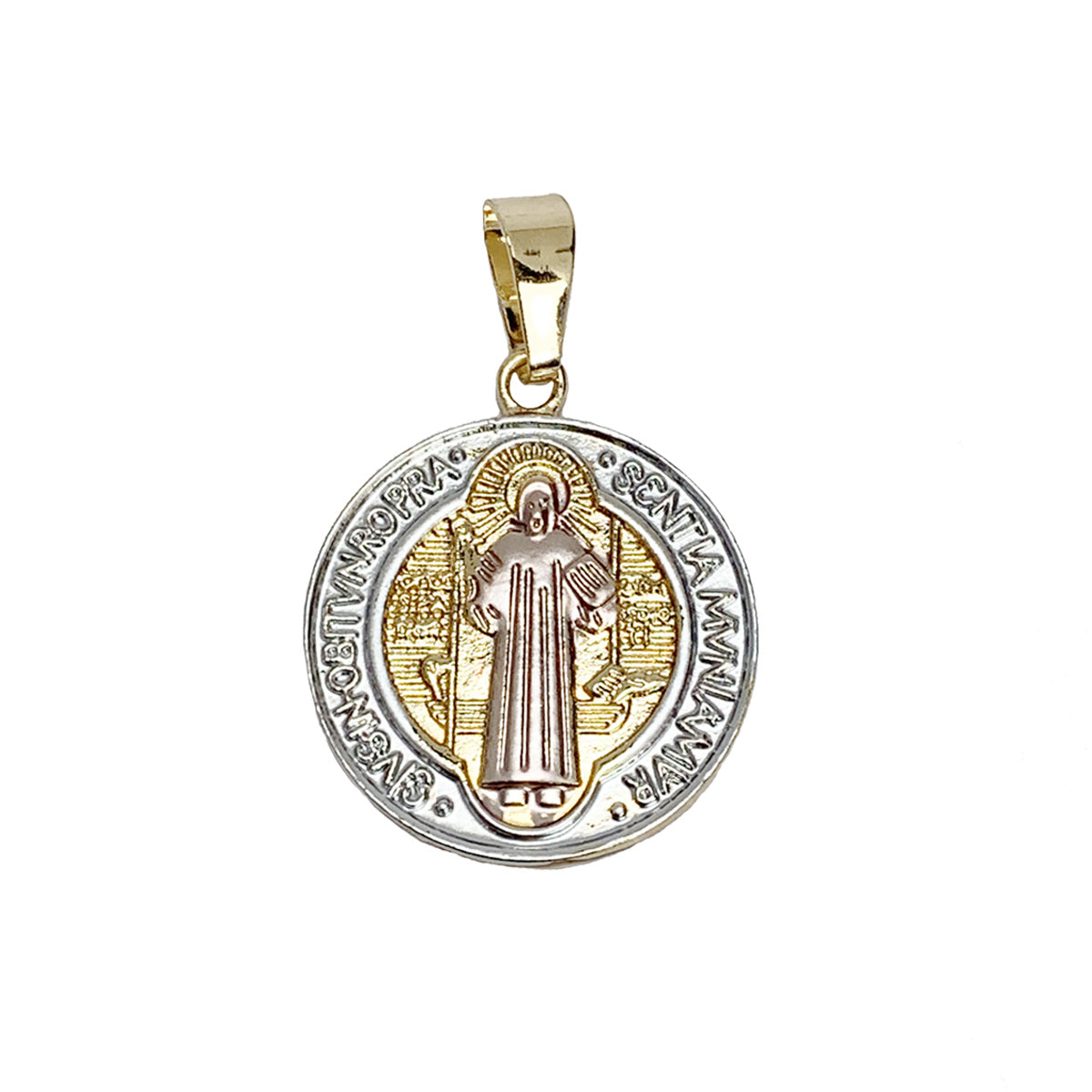 Gold Plated San Judas Tadeo Pendant Charm | Wholesale Jewelry