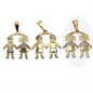 2 Combination - Boys and Girls Pendant - Kids Pendants Gold Plated | Wholesale Jewelry
