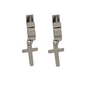 Stainless Steel Cross Huggies Earrings | Wholesale Jewelry