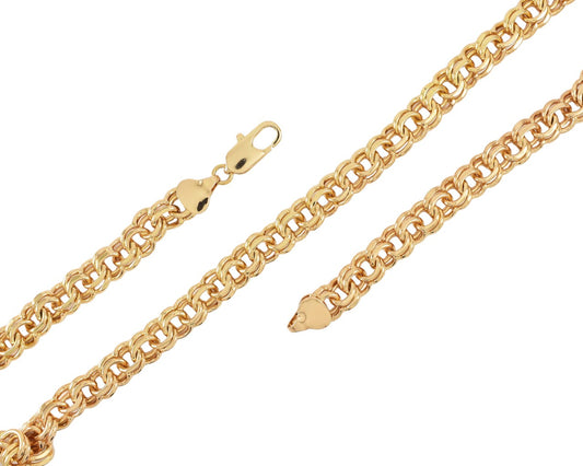 Gold Plated Chino Link Chain in 10mm. Men-Ladies Chain