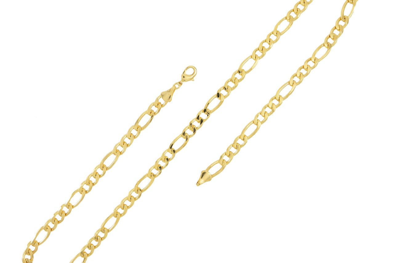 Gold Plated Figaro Chain 5.5 mm