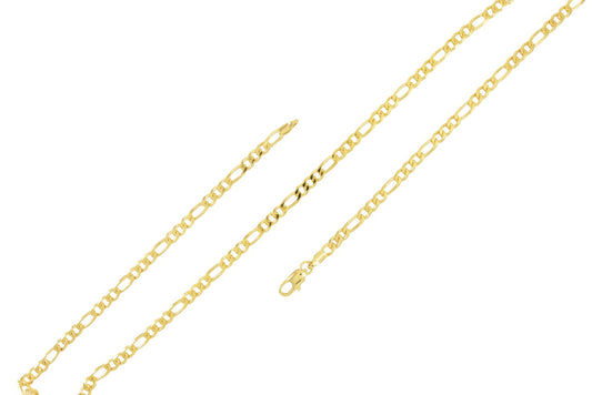 Gold Plated Figaro Chain 3.5mm