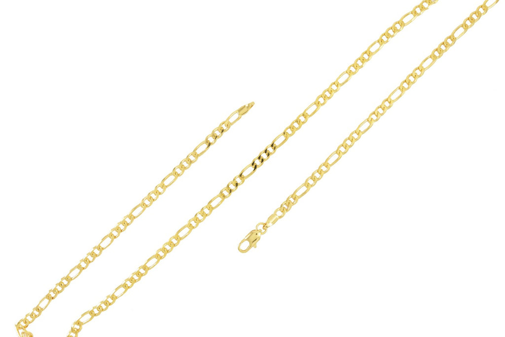 Gold Plated Figaro Chain 3.5mm