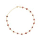 Gold Plated Red Evil Eye Ladies Anklet
